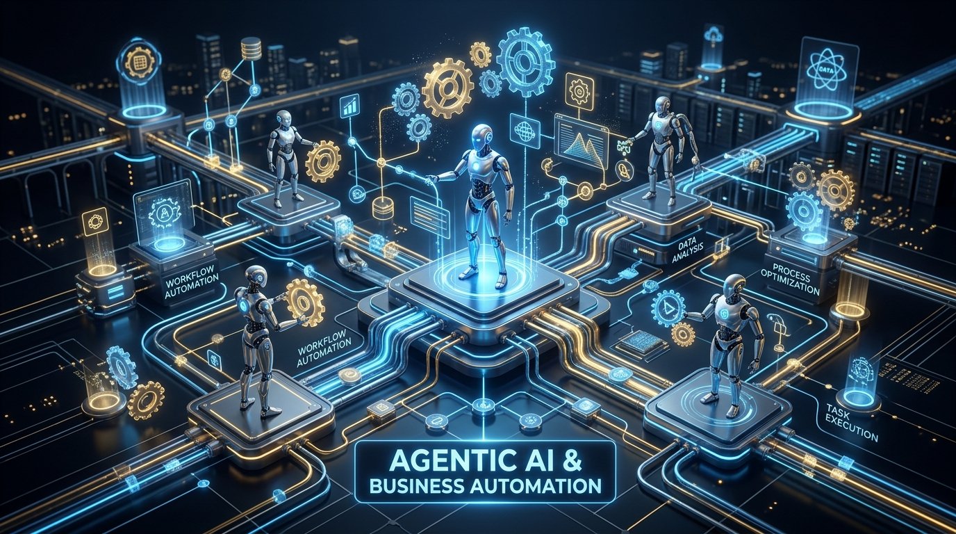 Agentic AI & Business Automation Graphic