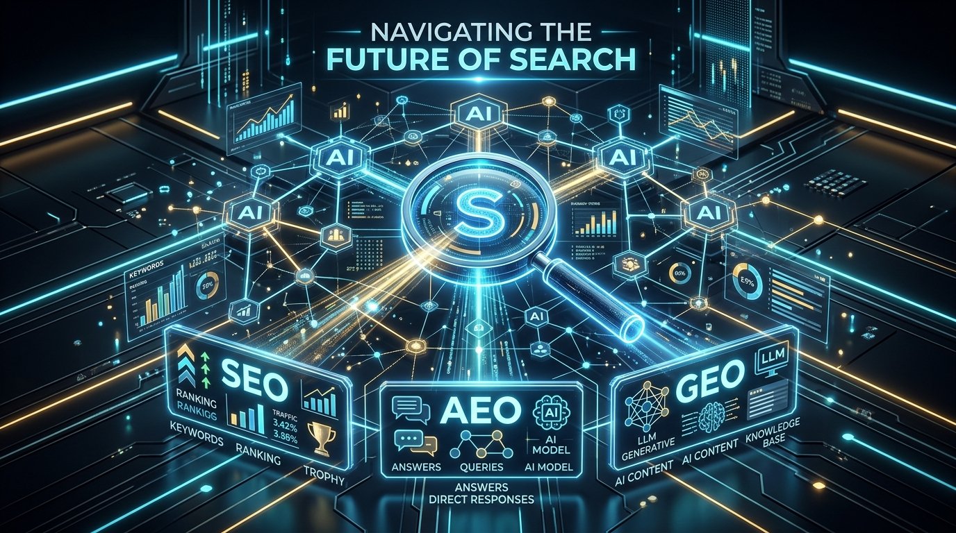SEO with AEO & GEO Course Graphic